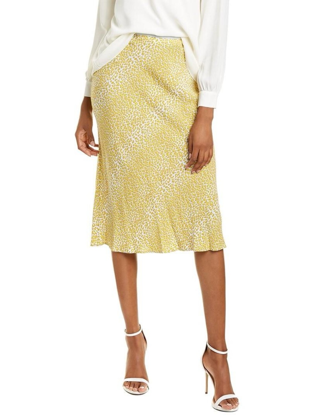 DVF Mae Midi Skirt in Serval Light Daydream NWT Large
